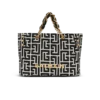 1945 Borsa tote in morbida tela jacquard con monogramma PB 1945 Borsa tote in morbida tela jacquard con monogramma PB