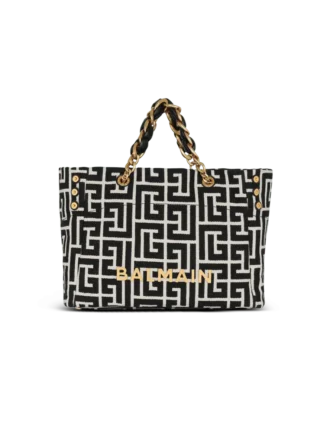 1945 Borsa tote in morbida tela jacquard con monogramma PB