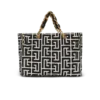 1945 Borsa tote in morbida tela jacquard con monogramma PB 1945 Borsa tote in morbida tela jacquard con monogramma PB