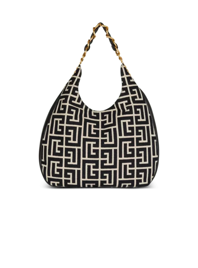 1945 Soft Hobo Large borsa tote grande in jacquard con monogramma 1945 Soft Hobo Large borsa tote grande in jacquard con monogramma