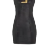 Abito bustier con cintura