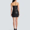 Abito bustier con cintura