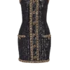 Abito bustier con ricami di paillettes Abito bustier con ricami di paillettes