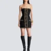 Abito bustier con ricami di paillettes Abito bustier con ricami di paillettes