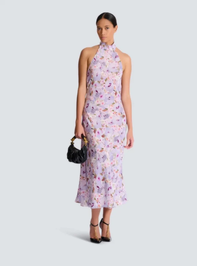 Abito con stampa Poppy Flower