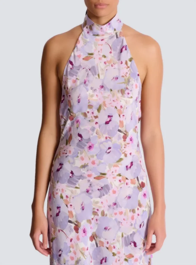 Abito con stampa Poppy Flower
