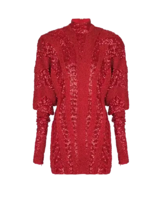 abito corto con paillettes zebrate 1 330x446 - Abito corto con paillettes zebrate