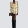 Abito corto con spalline in tweed glitterato Abito corto con spalline in tweed glitterato