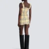 Abito corto con spalline in tweed glitterato Abito corto con spalline in tweed glitterato
