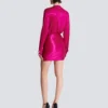 Abito corto in jersey interlock drappeggiato Abito corto in jersey interlock drappeggiato