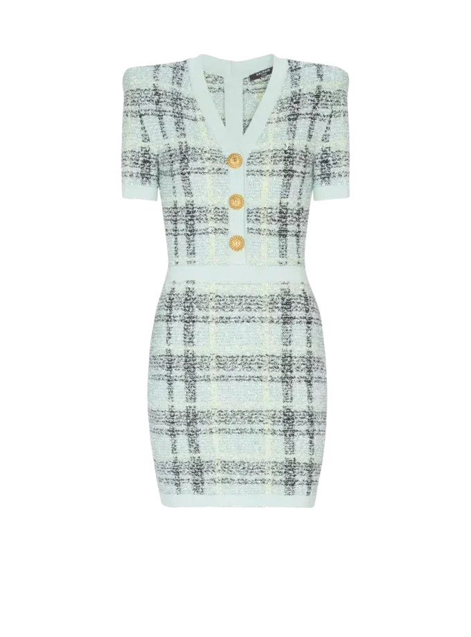 Abito corto in tweed glitterato Abito corto in tweed glitterato