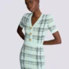 Abito corto in tweed glitterato Abito corto in tweed glitterato