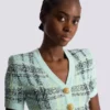 Abito corto in tweed glitterato Abito corto in tweed glitterato