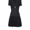 Abito corto svasato in maglia Abito corto svasato in maglia