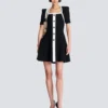 Abito in maglia A-line bicolore Abito in maglia A-line bicolore