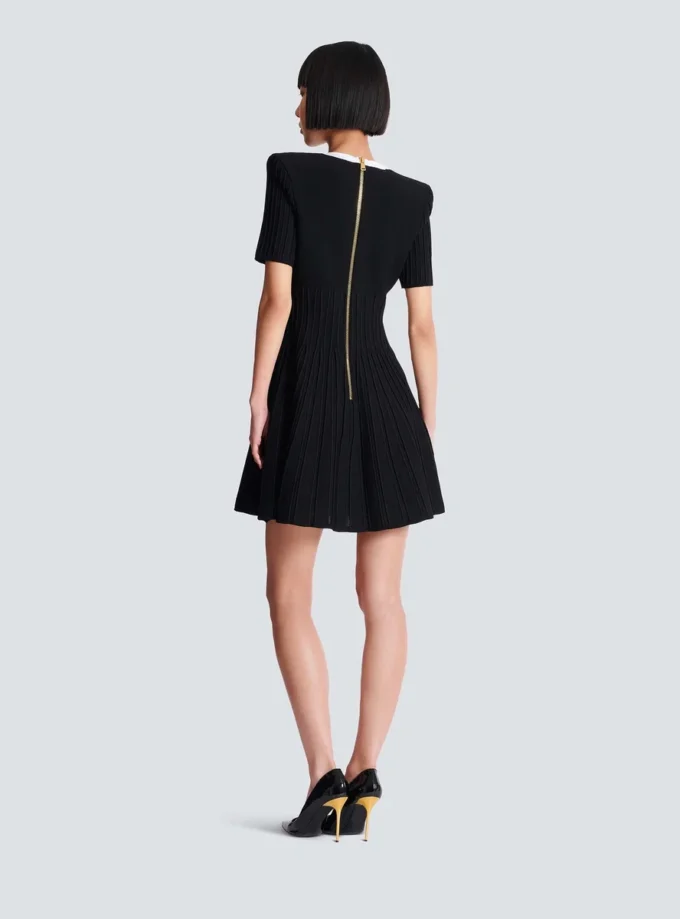 Abito in maglia A-line bicolore Abito in maglia A-line bicolore