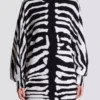 Abito in maglia con intarsio zebrato Abito in maglia con intarsio zebrato