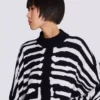Abito in maglia con intarsio zebrato Abito in maglia con intarsio zebrato