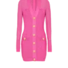 Abito in maglia con monogramma