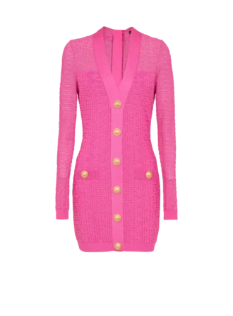 Abito in maglia con monogramma
