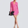Abito in maglia con monogramma