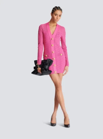Abito in maglia con monogramma