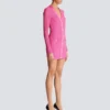 Abito in maglia con monogramma