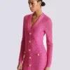 Abito in maglia con monogramma