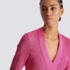 Abito in maglia con monogramma