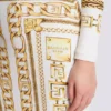 Abito lungo aderente stampato con motivo Balmain Foulard Abito lungo aderente stampato con motivo Balmain Foulard