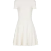 Abito svasato in maglia coccodrillo