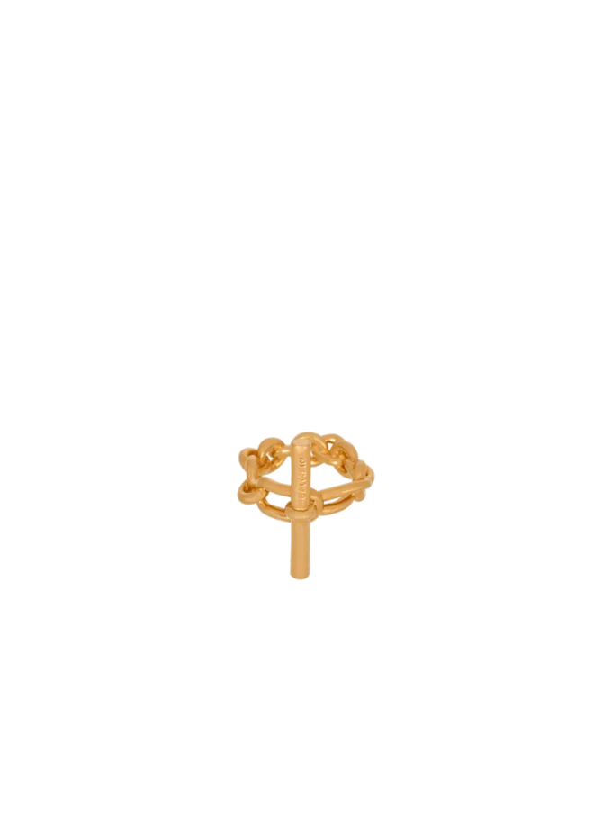 Anello con catena a T