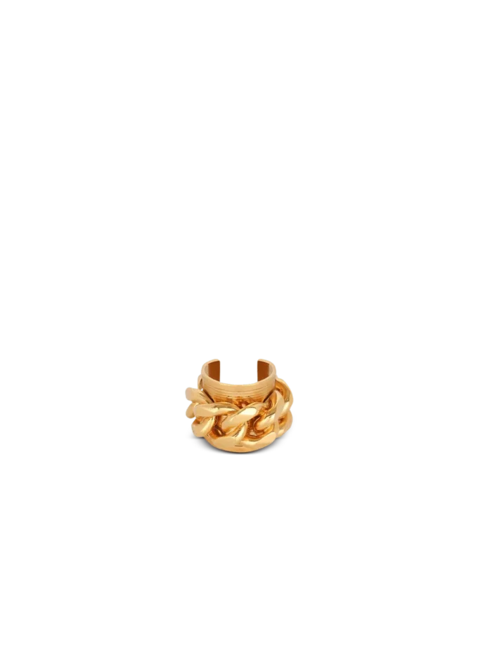 Anello con catena in ottone