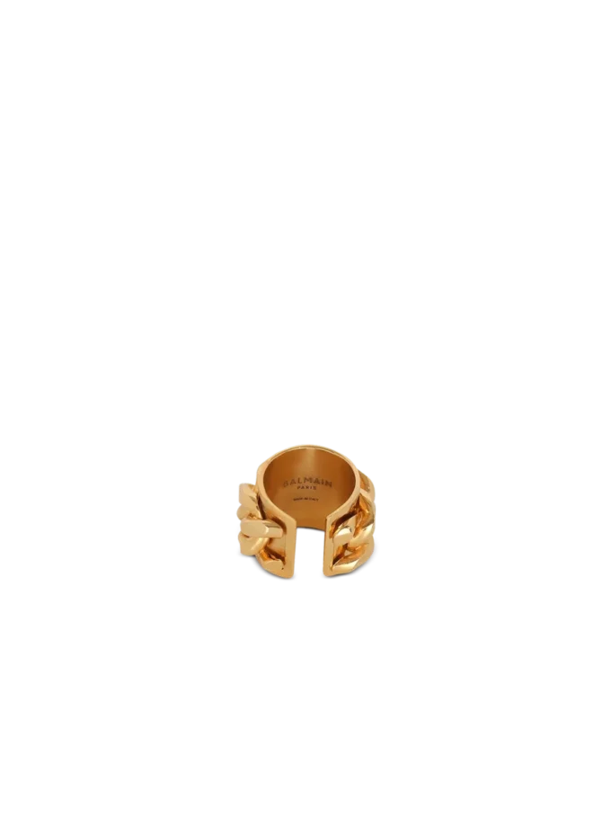 Anello con catena in ottone