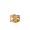 Anello cubo PB 3D con strass