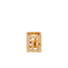 Anello cubo PB 3D con strass
