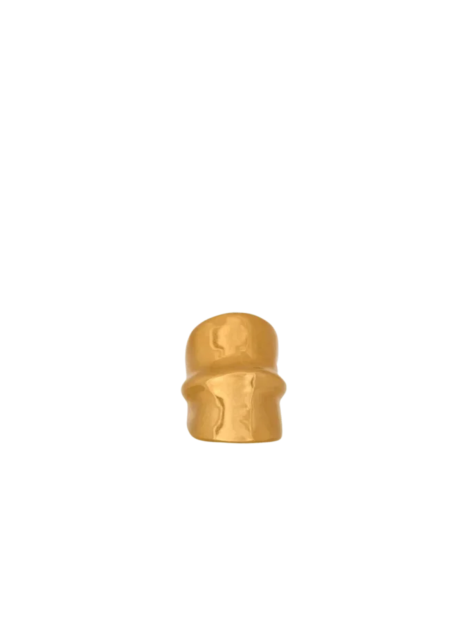 Anello in ottone effetto bambù