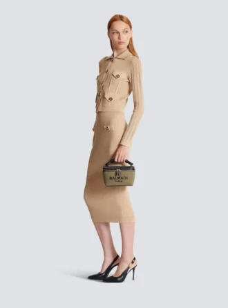 B-Army Vanity Case in tela e pelle