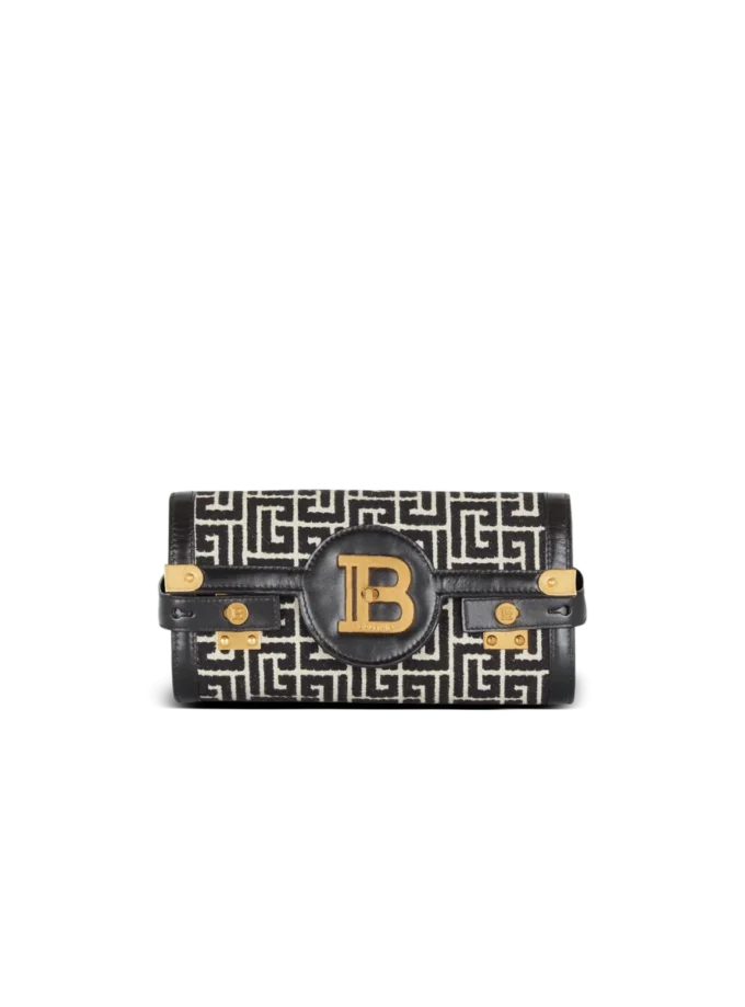 B-Buzz Pouch 23 in tela jacquard monogrammata e pelle B-Buzz Pouch 23 in tela jacquard monogrammata e pelle