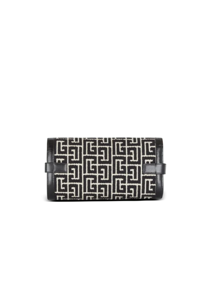 B-Buzz Pouch 23 in tela jacquard monogrammata e pelle B-Buzz Pouch 23 in tela jacquard monogrammata e pelle