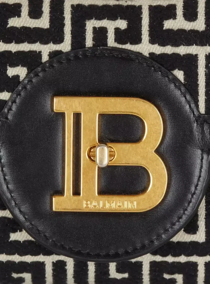 B-Buzz Pouch 23 in tela jacquard monogrammata e pelle B-Buzz Pouch 23 in tela jacquard monogrammata e pelle