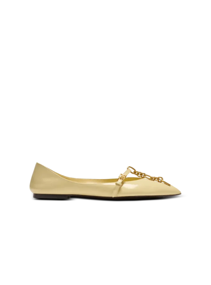 Ballerine Sync in pelle di agnello lucida