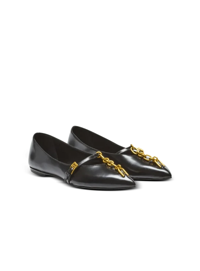 Ballerine Sync in pelle di agnello lucida