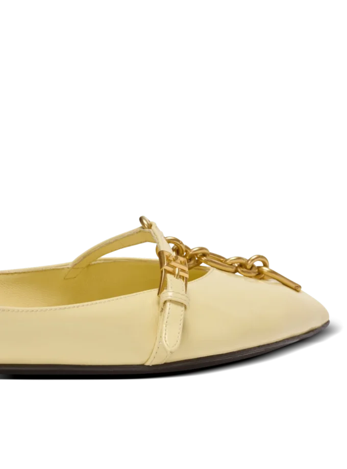 Ballerine Sync in pelle di agnello lucida