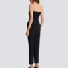 Body bustier in crêpe con cintura Body bustier in crêpe con cintura