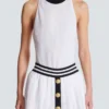 Body in maglia bicolore con monogramma Body in maglia bicolore con monogramma