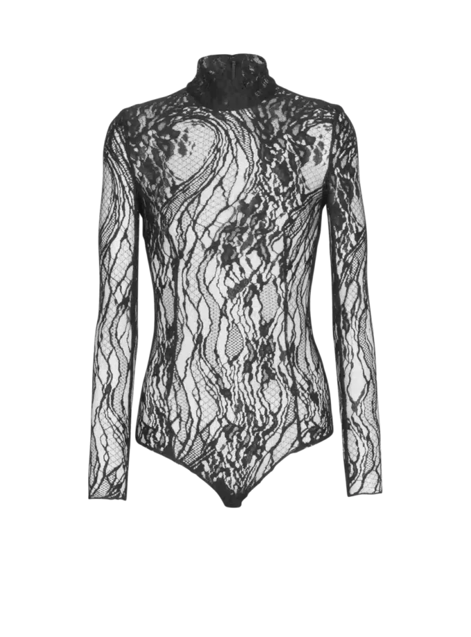 Body in pizzo a maniche lunghe Body in pizzo a maniche lunghe