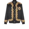 Bomber in cupro ricamato Bomber in cupro ricamato