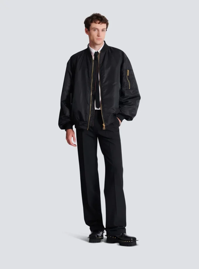 Bomber in nylon stampato Bomber in nylon stampato