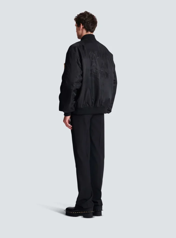 Bomber in nylon stampato Bomber in nylon stampato